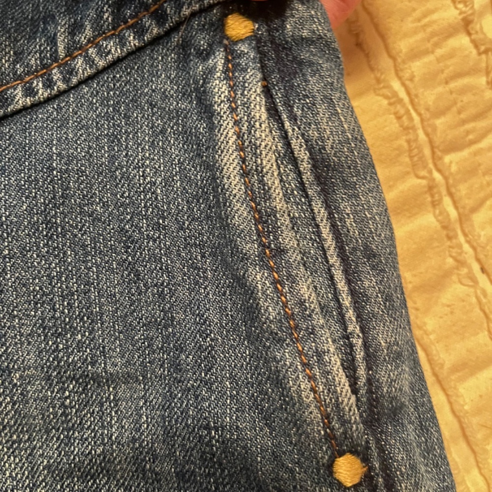 Vintage Y2K Abercrombie and Fitch Pleated Denim Mini Skirt 00 - Picture 6 of 7